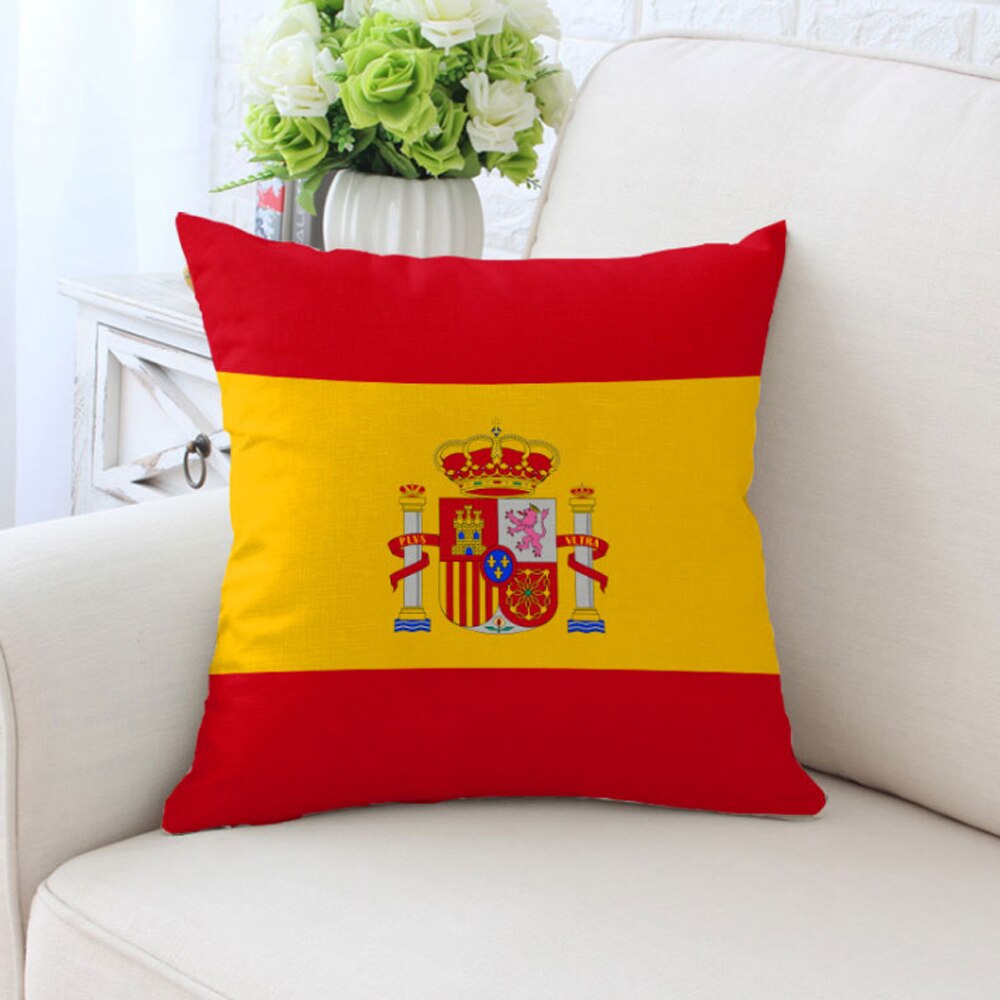 Taie d'oreiller drapeau Espagne