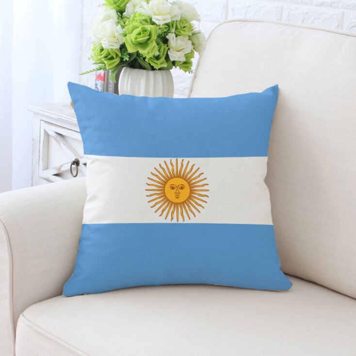 Taie d'oreiller drapeau Argentine