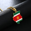 Collier drapeau Suriname