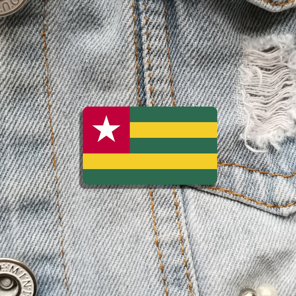 Broche drapeau Togo