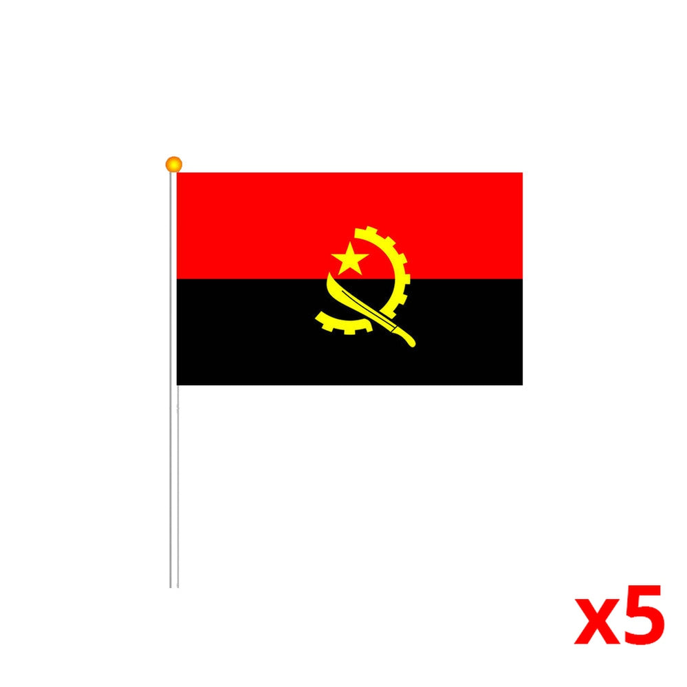 Drapeau de table Angola, petit drapeau 