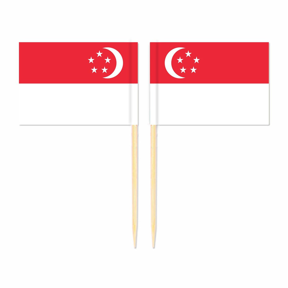Mini pics drapeau Singapour