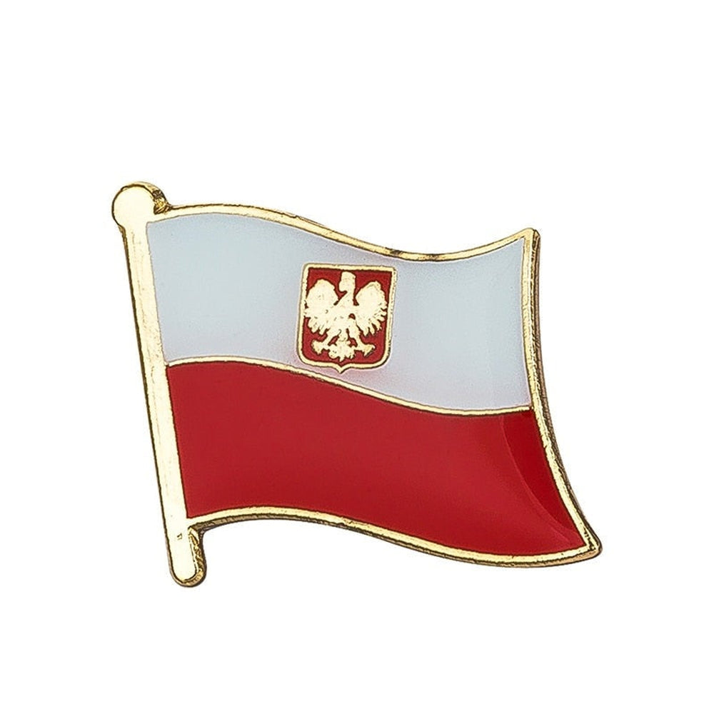 Pin's drapeau Pologne avec aigle