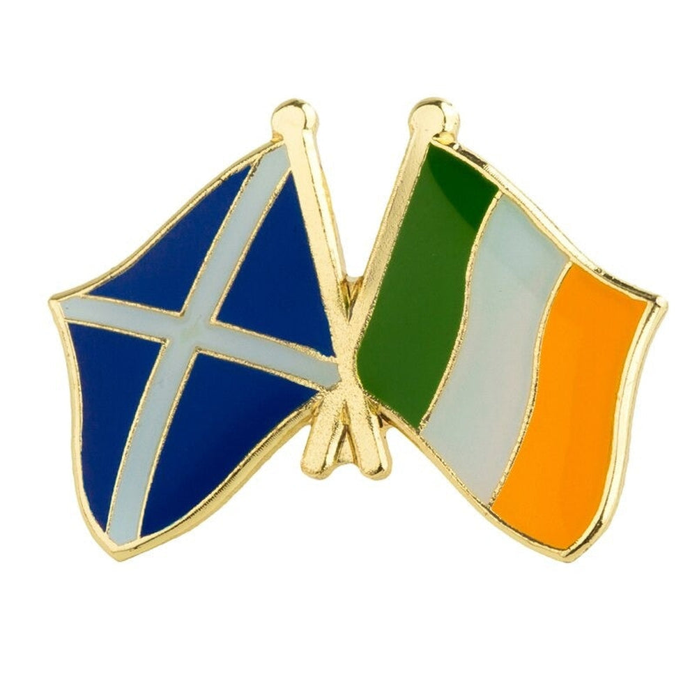 Pin's drapeaux croisés Ecosse & Irlande