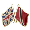 Pin's drapeaux croisés Trinité-et-Tobago & UK