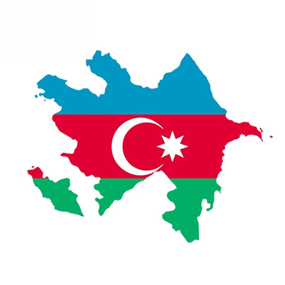 Sticker drapeau Azerbaïdjan