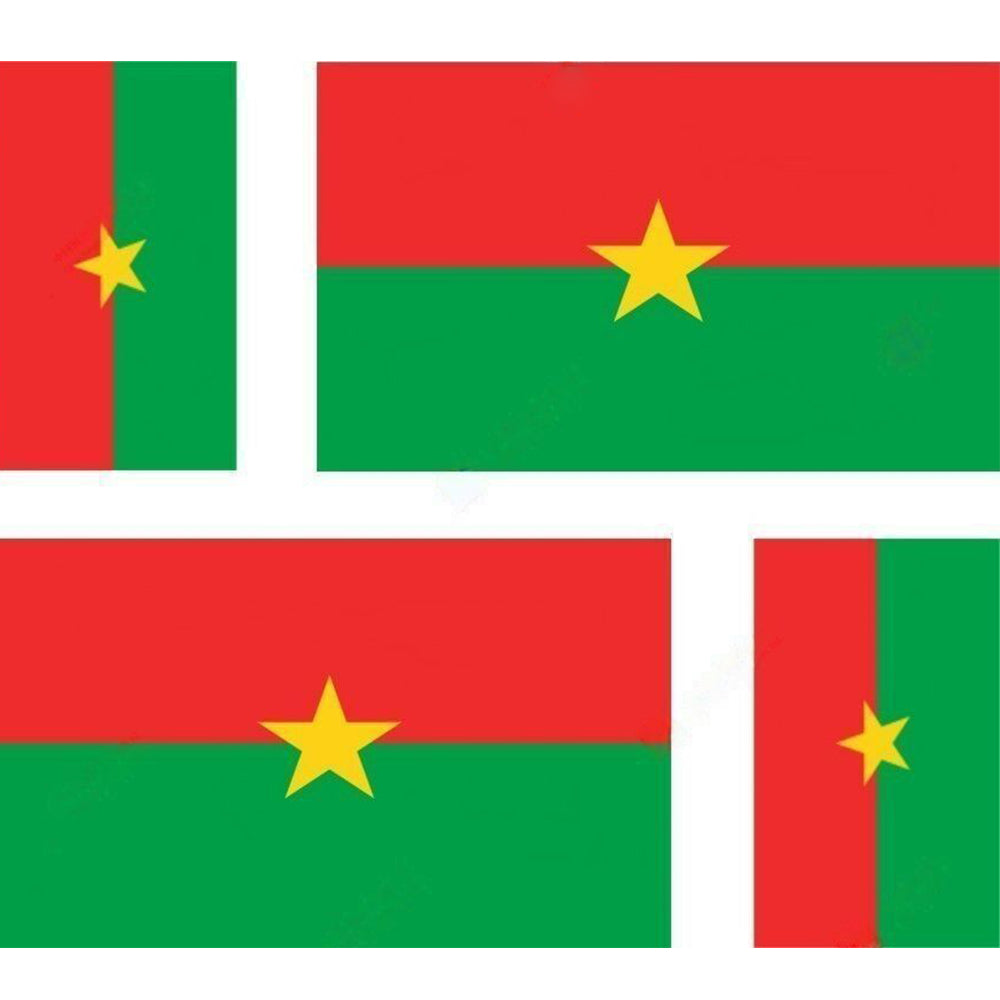 Sticker drapeau Burkina Faso