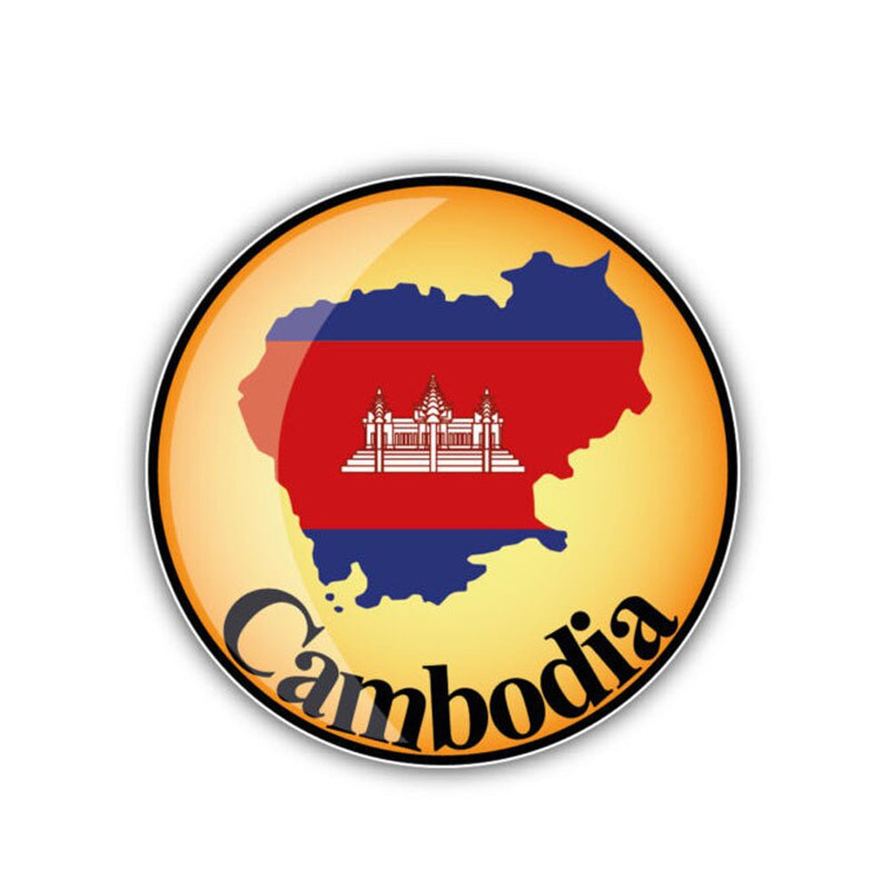 Sticker drapeau Cambodge