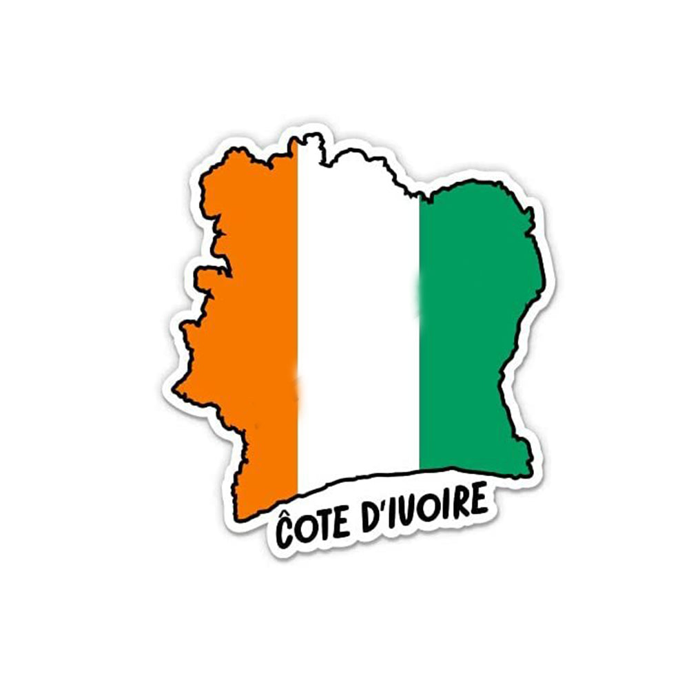 Sticker drapeau Côte d'Ivoire