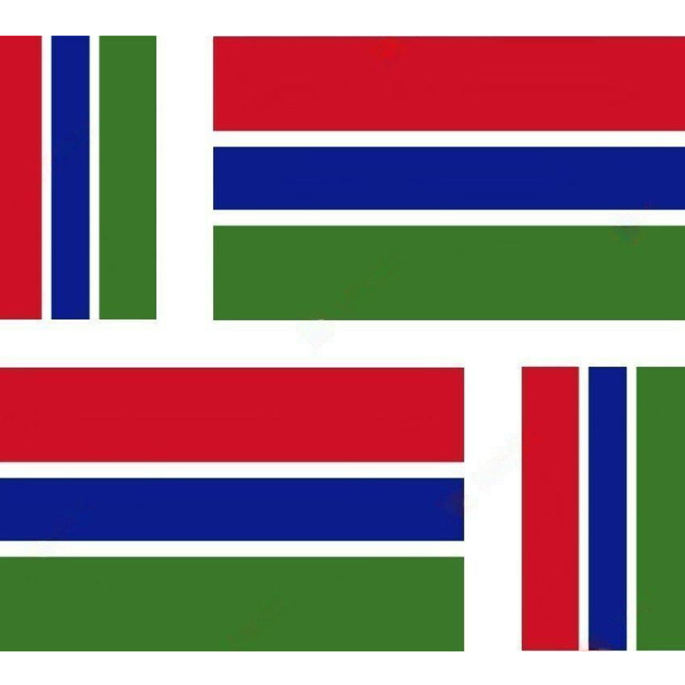 Sticker drapeau Gambie