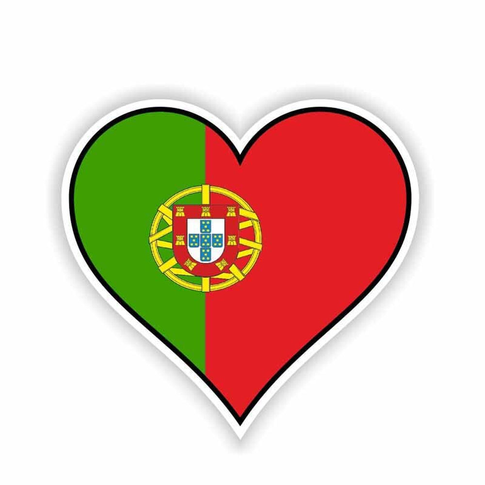 Sticker drapeau Portugal cœur – Drapeaux du Monde